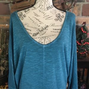 Dolman Sleeve V-Neck Tunic